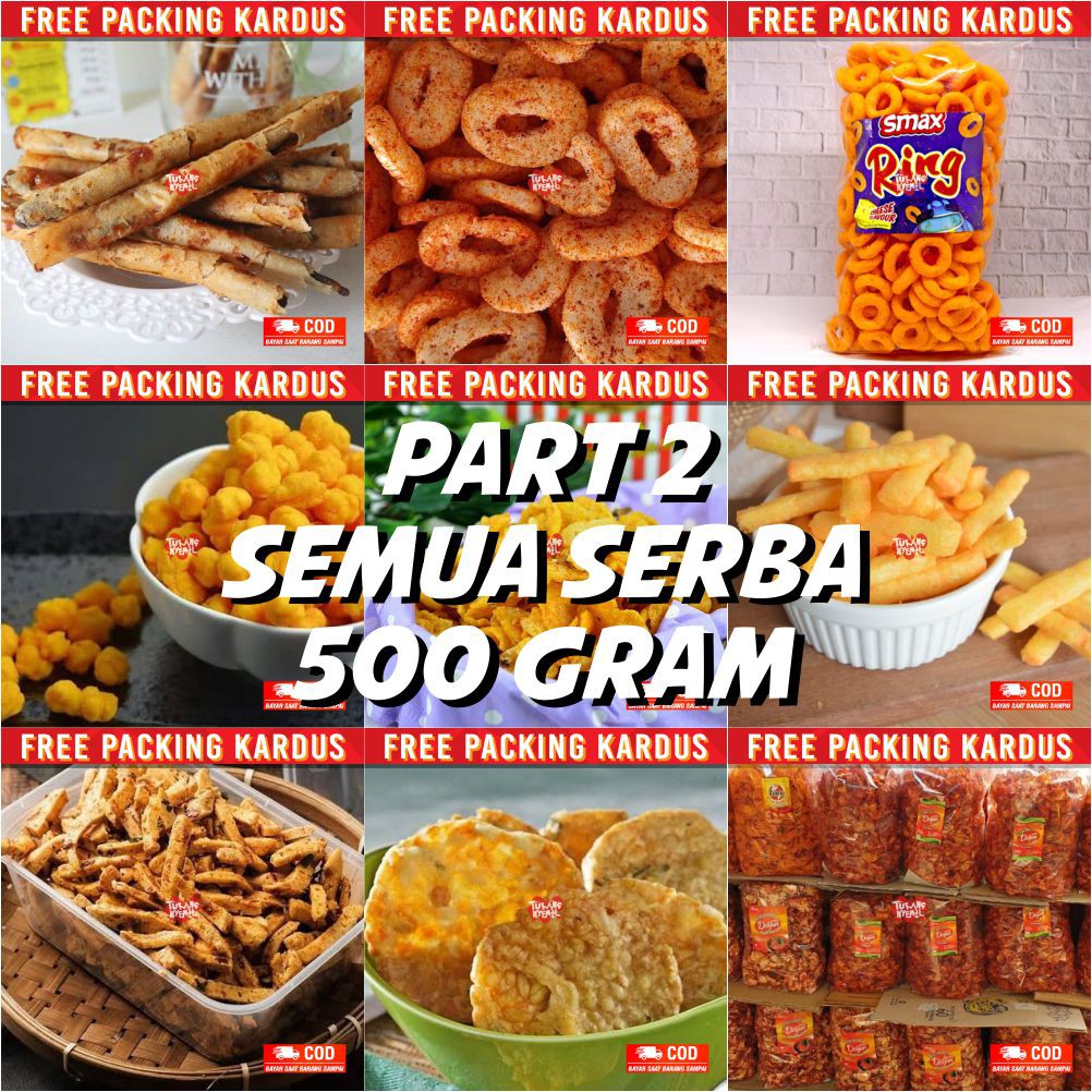 

snack kiloan serba 500 gram makanan ringan cemilan camilan jajanan kiloan