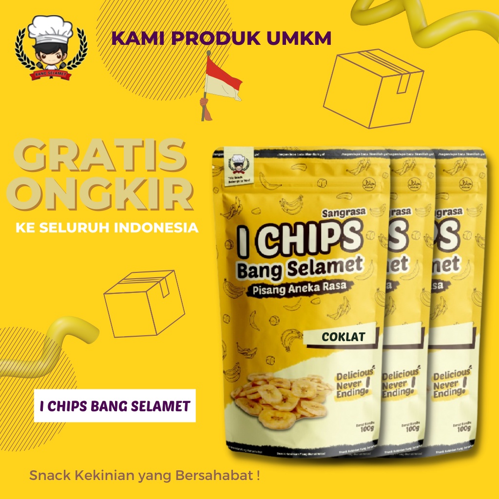 

I Chips Sangrasa, pisang aneka rasa, keripik pisang kepok nikmat