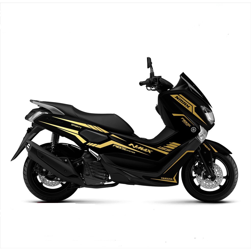Striping Nmax Hitam  GOLD - Cutting Stiker 047 [ORIGINAL]