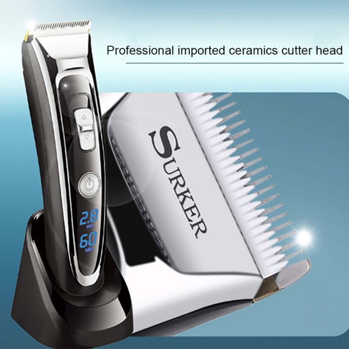 SURKER RFC-668B - Professional Electric Rechargeable Hair Clipper Set