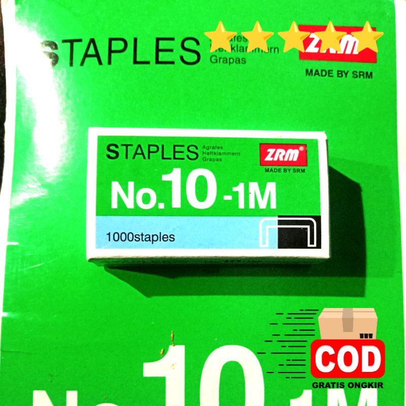

Isi Staples/Isi Stapler No.10 Murah Kualitas Terjamin/Alat kantor/Alat kerja/Kebutuhan sehari hari /alat sekolah/tools