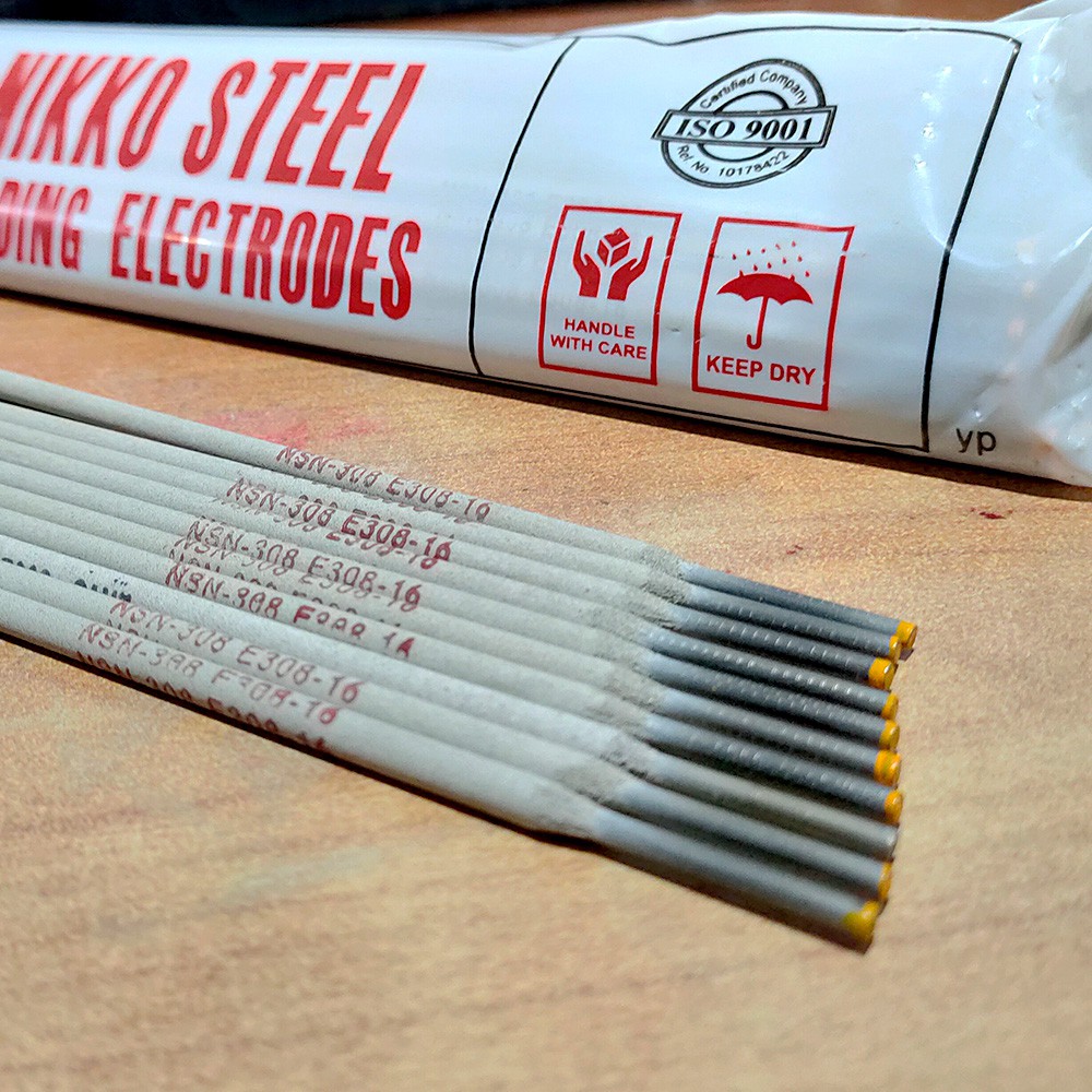 KAWAT LAS STAINLESS STEEL WELDING ELECTRODES 2.6 X 30 MM KEMASAN 1 KG