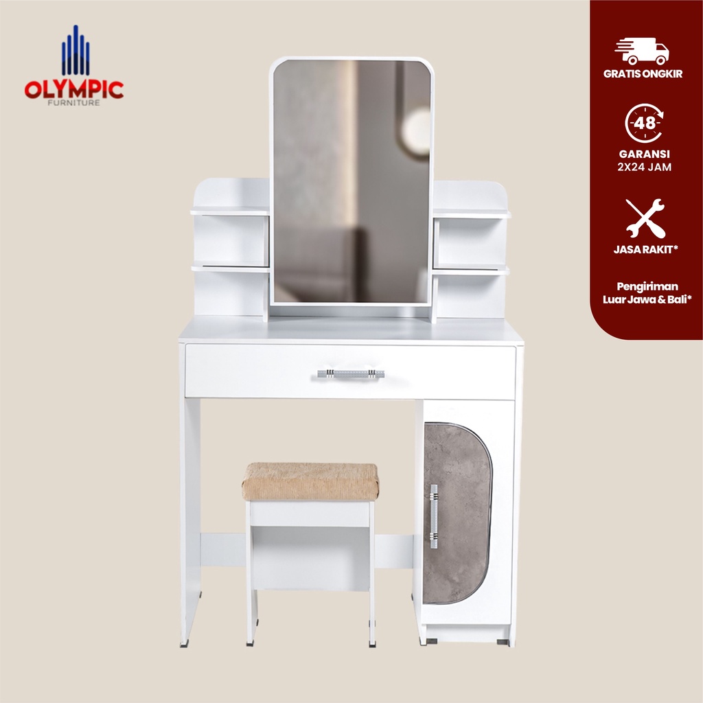 Olympic Meja Rias Kaca Panjang / Dressing Table / MR CELESTINE