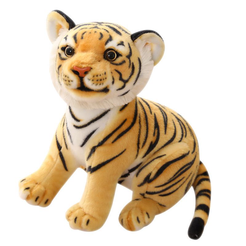 Lifelike Cute Cartoon Tiger Plush Toy Stuffed Cuddle Dolls Kids Playing Gift