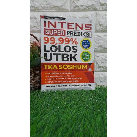 BUKU INTENS SUPER PREDIKSI 99,99% LOLOS UTBK TKA SOSHUM