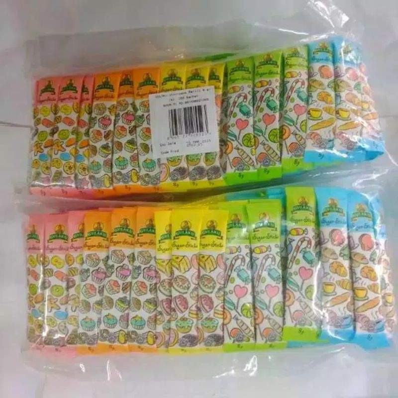 

gulaku Sugar Stick 250 pcs x 8 gr gula pasir sachet saset