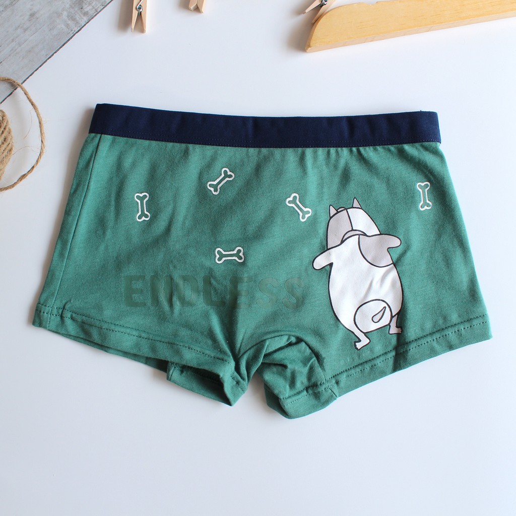 Celana Dalam boxer anak laki laki bahan katun import isi 4 pcs dengan ziplock pouch Boxer anak laki