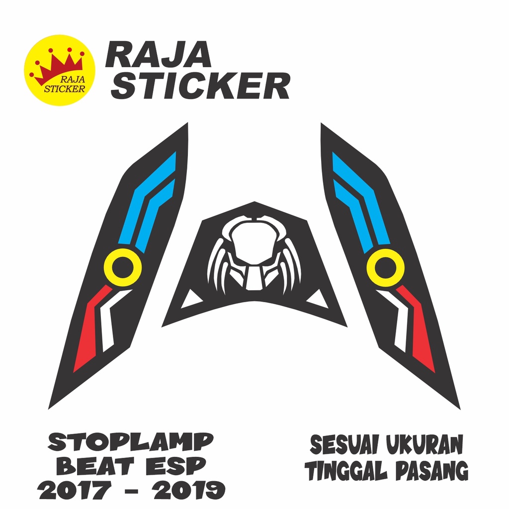 Stiker stoplamp + sein beat esp 2017 - 2019