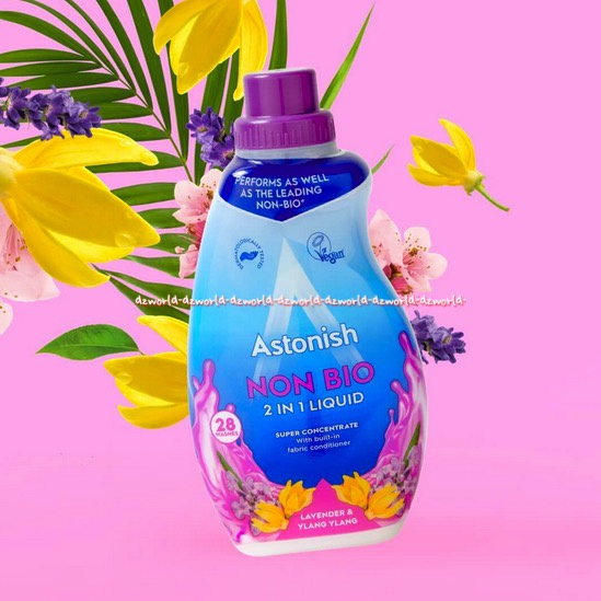 Astonish Non Bio 2in1 Liquid 840ml Sabun Cair Cuci Pakaian Baju Peony Lavender Tropical Papaya Astonis Lavender Ylang Peony Astonish Detergent Liquid Detergen Cair