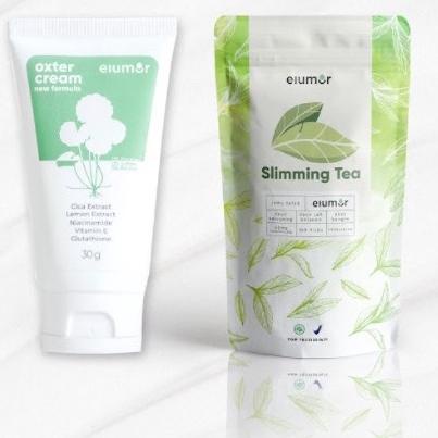 

㍽ Elumor Paket 1 Oxter Cream + 1 Slimming Tea ➯