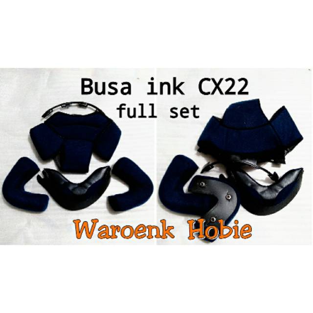 Busa helm ink CX22 full set, aksesoris helm full face & half face