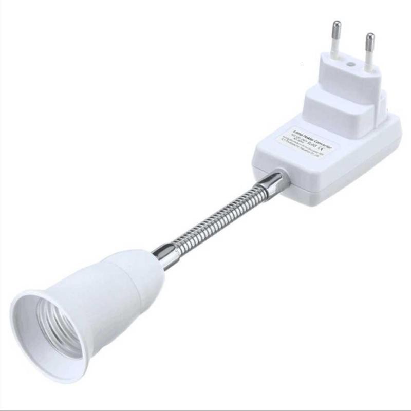 Adapter Ekstensi Bohlam E27 EU Plug 20cm White Grab Medan