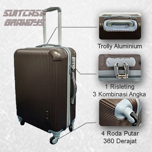 TAS KOPER WANITA/ KOPER/ KOPER TRAVEL/ KOPER WANITA/ KOPER FIBER MURAH/ KOPER RODA/ KOPER 24 INCH