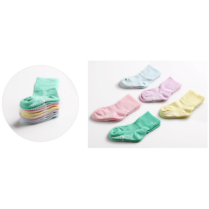 (Pimenova) kaos kaki bayi polos , kaos kaki bayi antislip , pastel baby socks