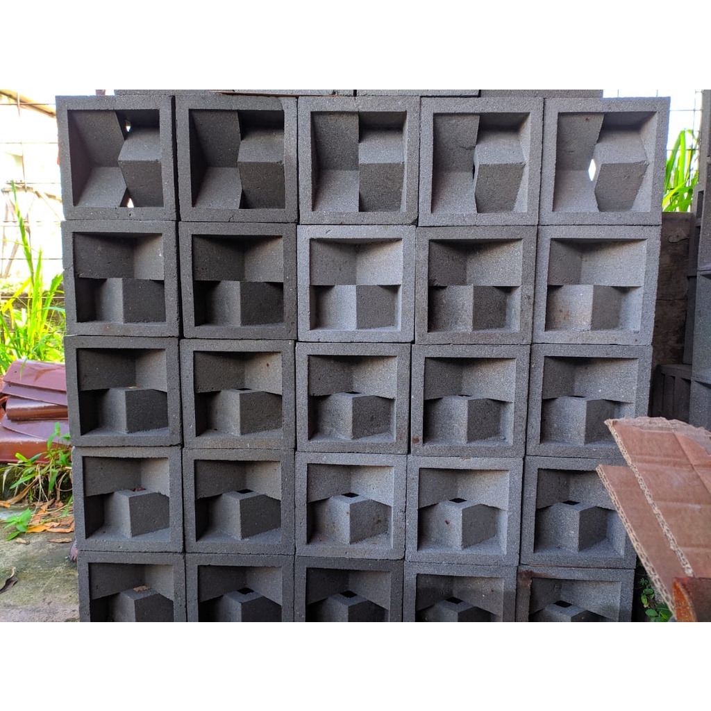 Jual Loster Beton Model X Lubang Angin Roster Dinding Loster Rumah