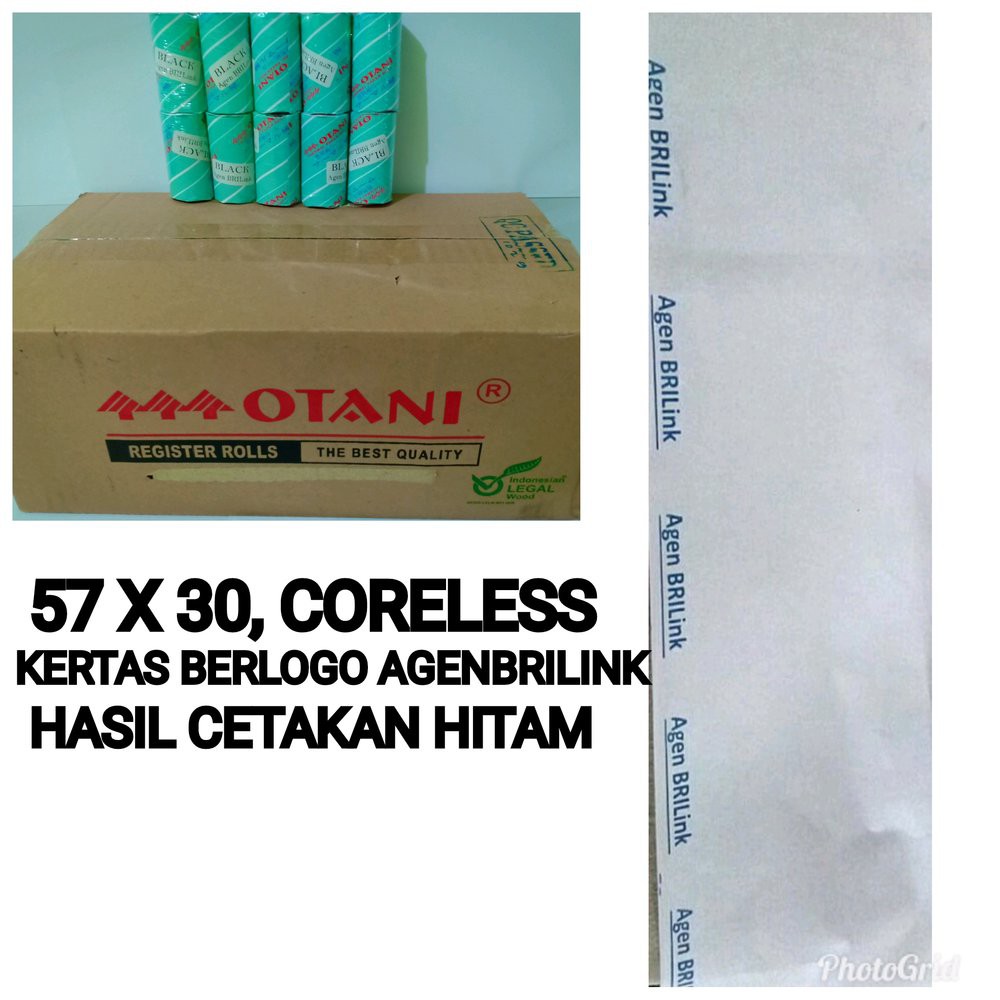 

Kertas Struk Thermal Berlogo Agen Brilink 57x31 isi 10roll Merk Otani Diskon