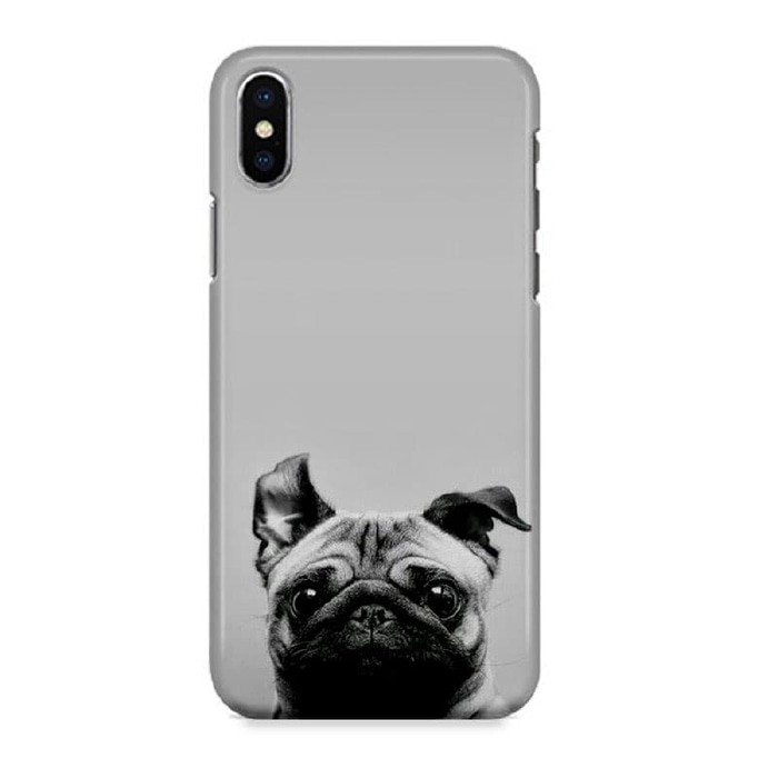 Indocustomcase Pug Casing Case Cover For iPhone X
