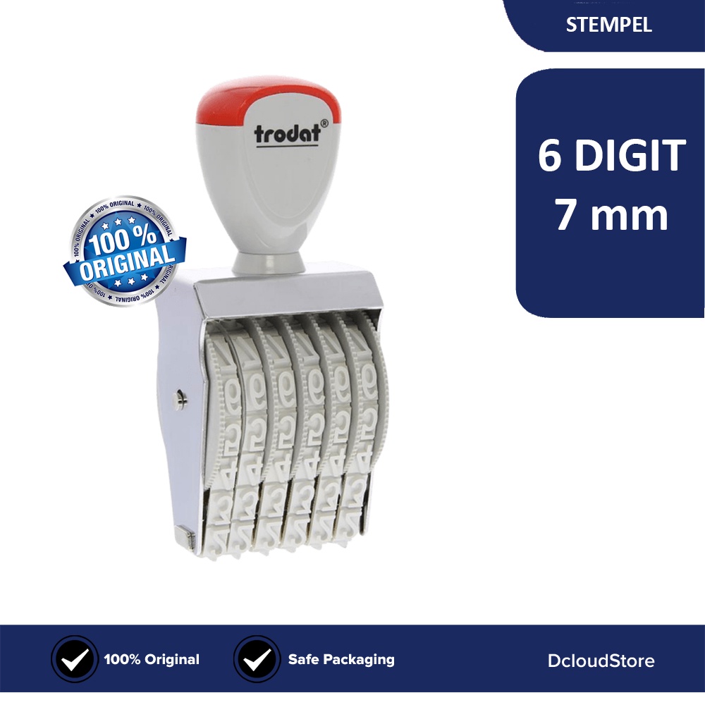 

Stempel Manual 6 Digit Trodat Cap Stempel Angka Nomer Nomor 7 mm