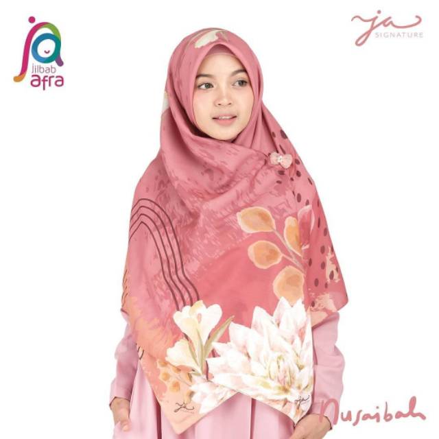 Hijab voal premium - printing - kerudung segi empat - jilbab Afra signature - daily hijab - scraf