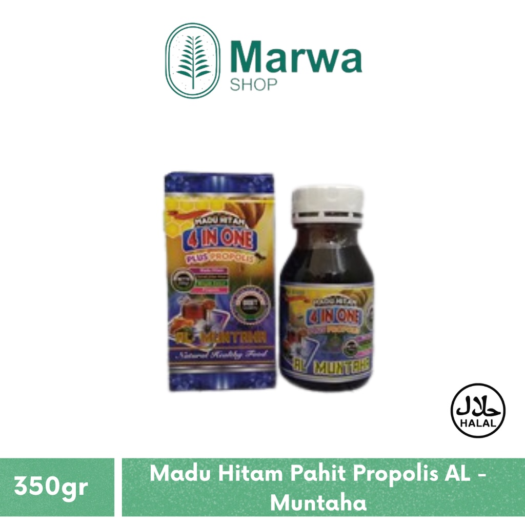 Madu Hitam 4 in 1 Plus Propolis Al Muntaha I Original I Termurah