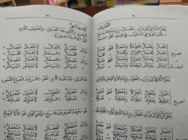 Amsilah Tasrifiyah Ukuran Kecil-BESAR Kitab Shorof Alawy Tasrifan tashrifiyyah amtsilah ilmu sorof