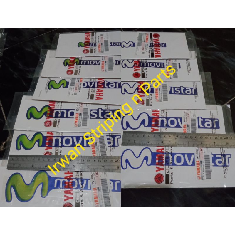 Sticker Striping Logo Movistar ORIGINAL Yamaha MX King Aerox R15v2 r15v3 R25