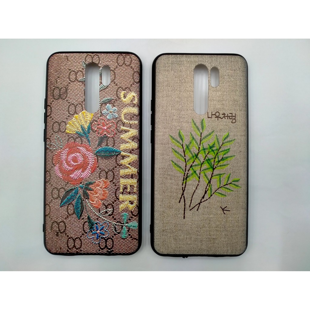 Case Bordir Flower Xiaomi Redmi 9 Motif Timbul 3D Bunga