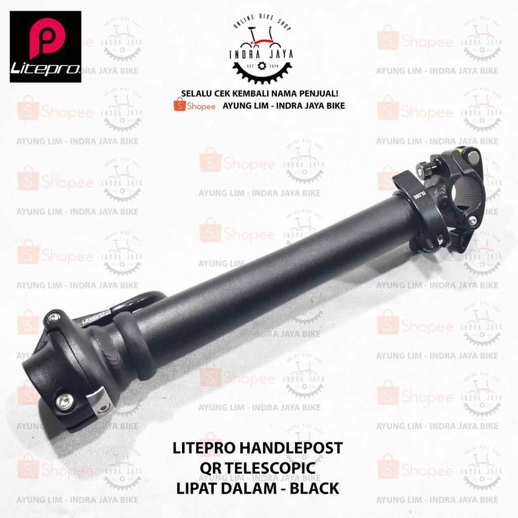 LITEPRO HANDLEPOST TELESCOPIC - BLACK - LIPAT DALAM