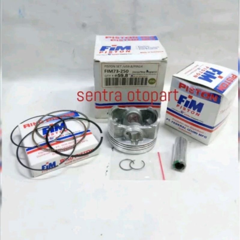 piston seher kit megapro monoshok oversize 250 original fim