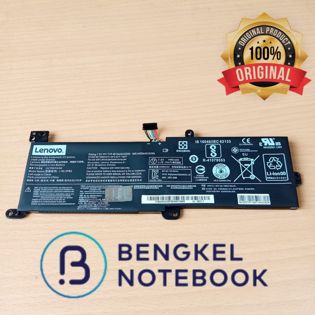 Baterai LENOVO 320-14iSK L16C2PB1 L16C2PB2 L16L2PB3 330-14 330-14IKB 330-14AST 330-14IGM 320-14AST  V145 V145-15AST 330-15IKB L17M2PB7 L17L2PF1