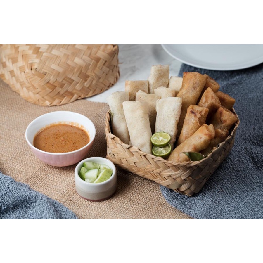 

Lumpia Bumbu Kacang Frozen Goreng Bukan Lumpia Semarang 1 box isi 10