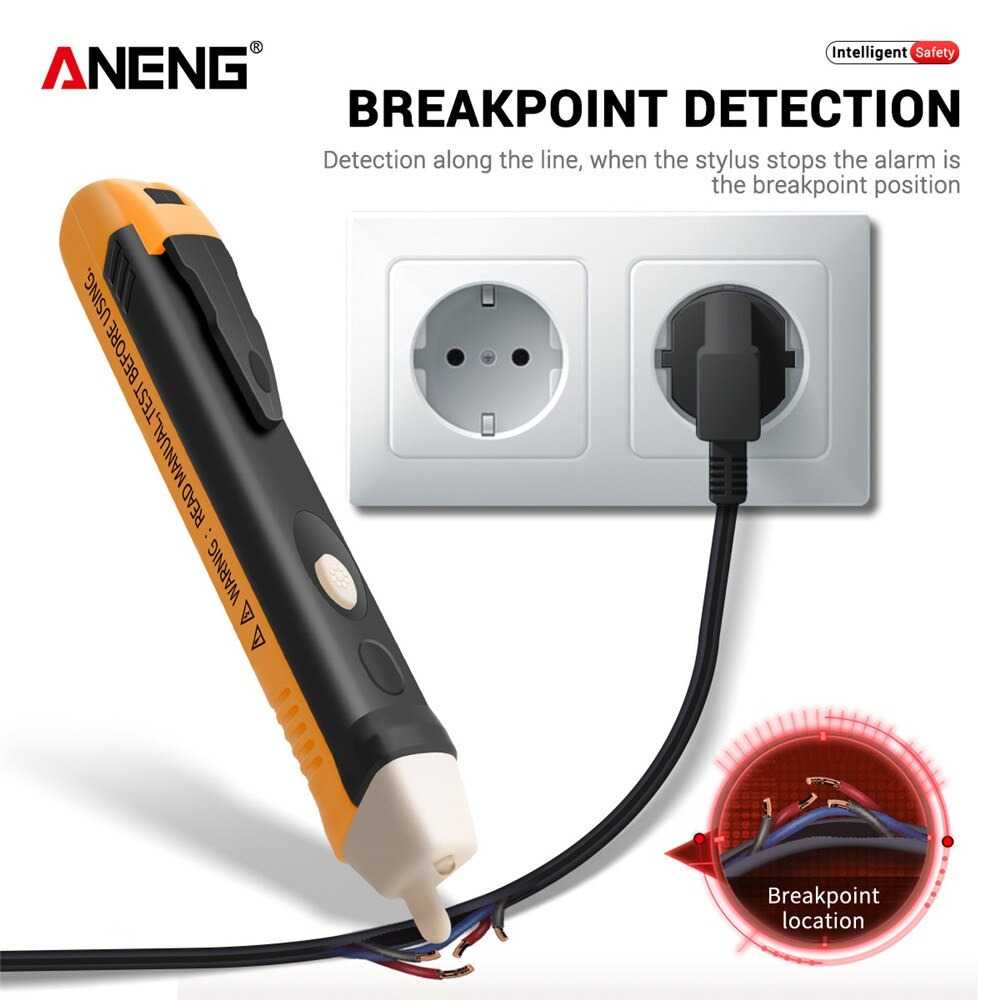 ANENG Tester Non Contact AC Voltage Detector 90V-1000V - 1AC-D Plus