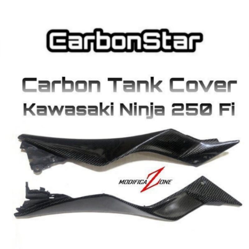 Carbonstar Side Tank Cover Carbon Kawasaki Ninja250fi
