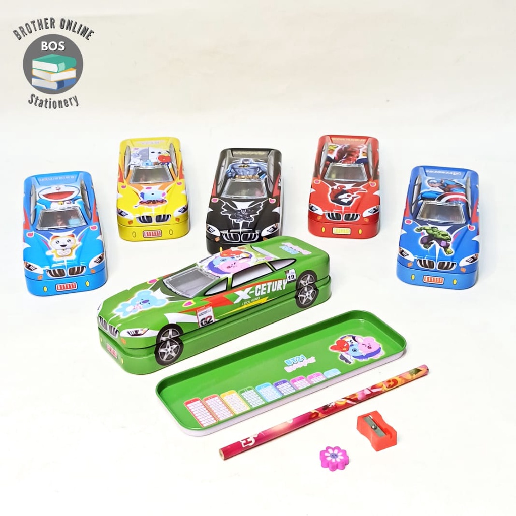 Jual Bos Kotak Pensil Kaleng Mobil Settempat Pensilpencil Casepencil Box Shopee Indonesia 2339