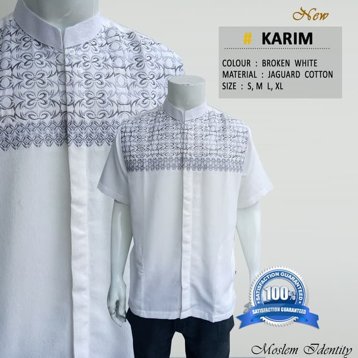 PUTIH PRIA LENGAN PANJANG PUTIH MUSLIM PRIA TERMURAH Baju Koko Exclusive Putih , baju koko pu N2T5