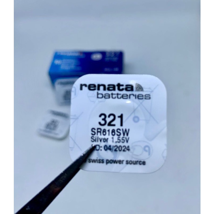 BATERAI RENATA 321 SR616SW ORIGINAL / BATRAI JAM TANGAN 321 SR616 LR65 /  BATRE BATTERY RENATA SR 616 SW