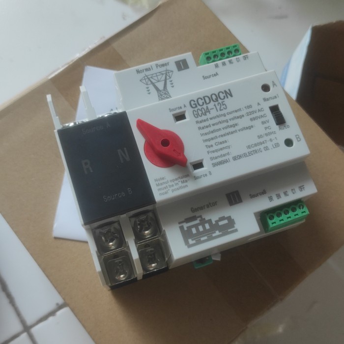ATS 100A 220VAC Automatic Transfer Switch 100A