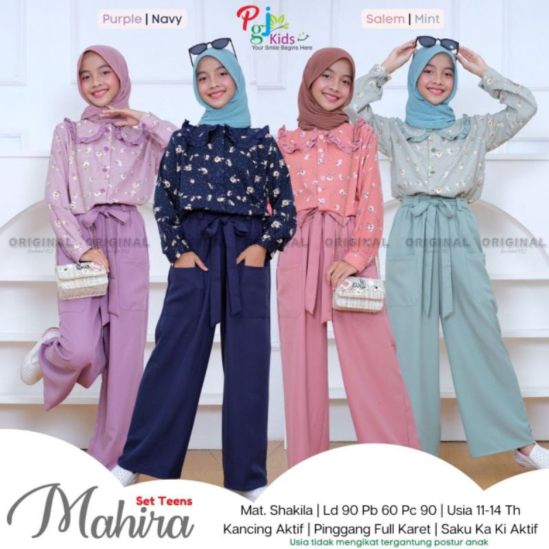 Mahira setelan remaja terbaru//set pants remaja terbaru//setelan remaja umur 11-14th//fashion muslim