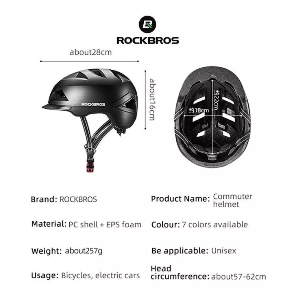 Rockbros TS-56 Ultralight Cycling Helmet Helm Sepeda