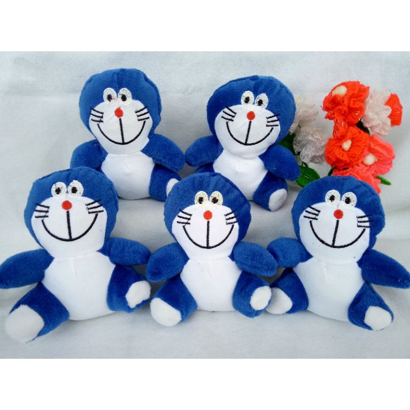 Boneka Doraemon Mini uk ±15 Cm, Boneka Karakter Pelengkap Buket, Hampers, Wisuda dan Souvenir Ulang 