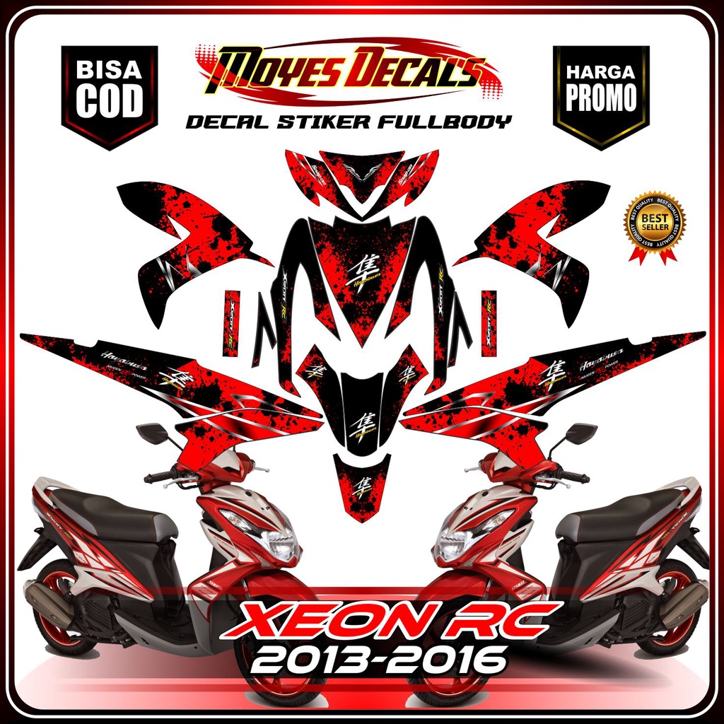 Bisa COD decal xeon rc karbu stiker decal motor xeon rc karbu. decal xeon rc karbu full body. decal 