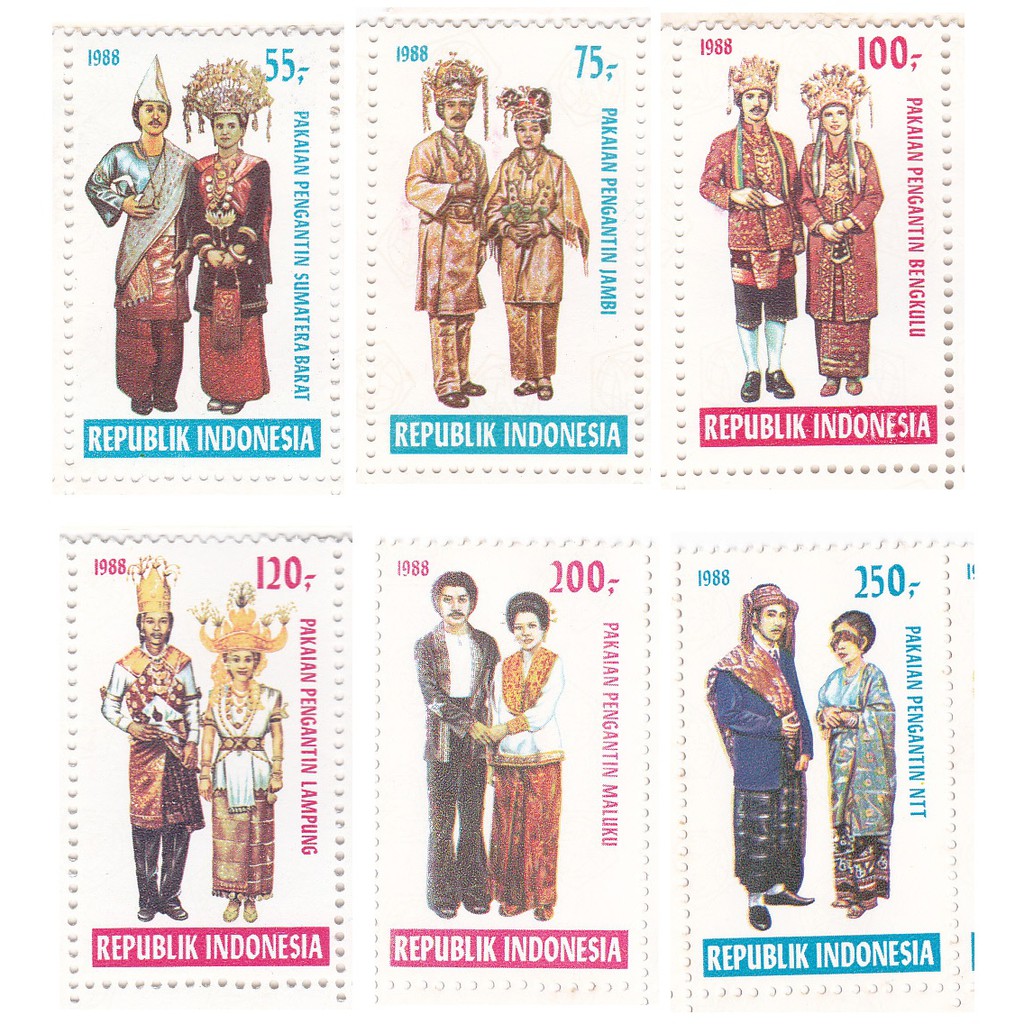 

Perangko Pakaian Adat Nusantara (1988)