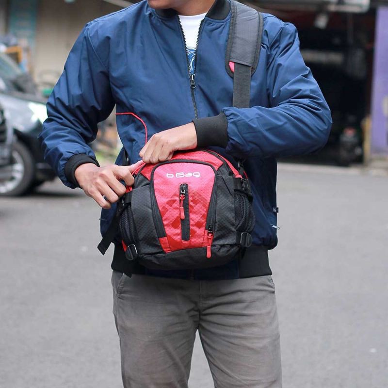 New Arrival - Tas waistbag pria salempang casual travel gunung outdoor premium dolby sarang tawon