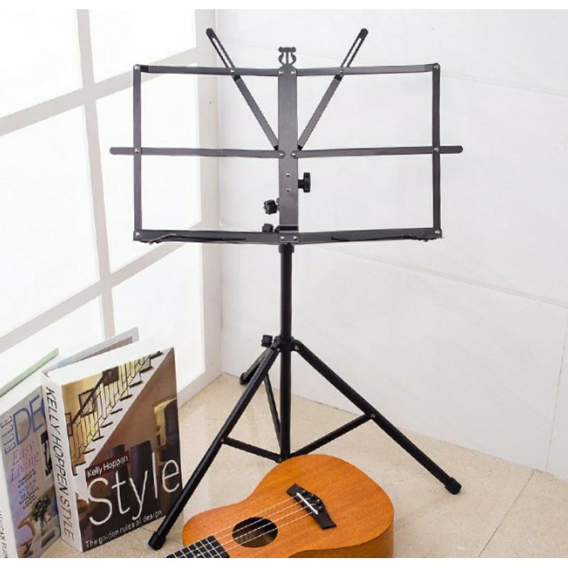 Stand book musik stand music stand lipat dudukan buku tempat buku lipat Partitur