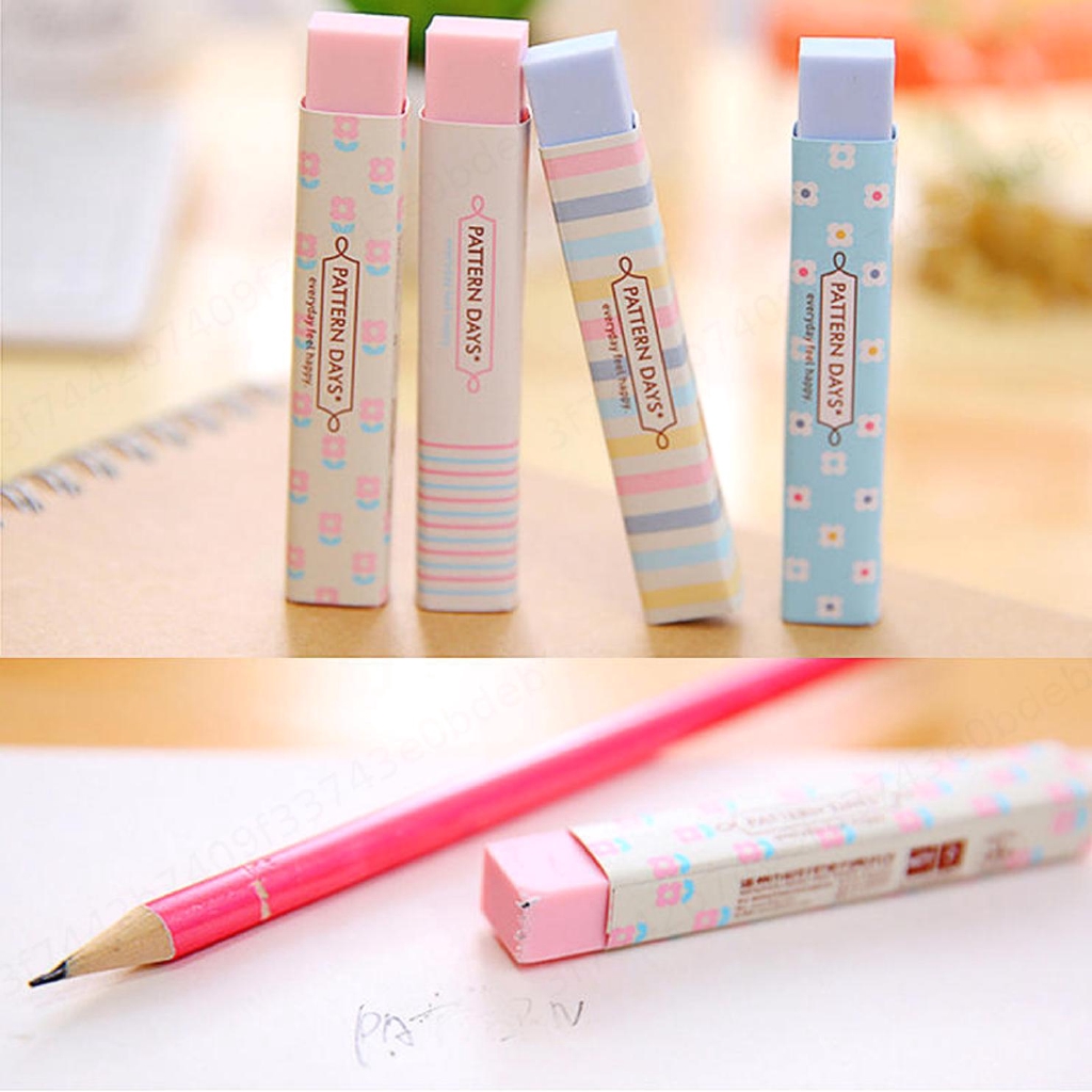 Penghapus Karet Motif Garis Warna Warni Untuk Hadiah Penghapus Karet Motif Garis Warna Warni Untuk Hadiah