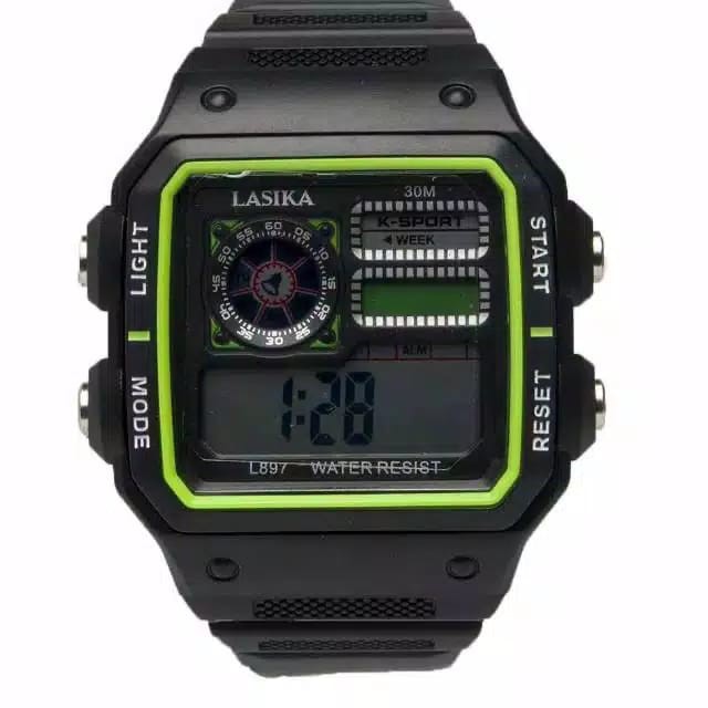 (COD) Jam Tangan Pria Sporty Anti Air Lasika Original LSK-897