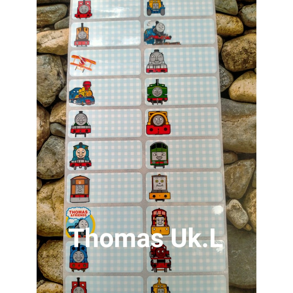 

Stiker Label Nama Name Sticker Waterproof Anti Air THOMAS