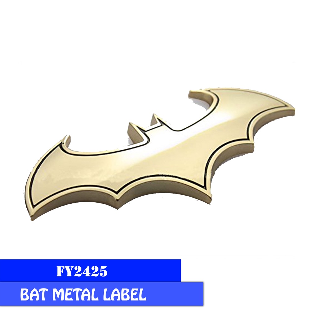 Stiker Emblem Batman / 3D Batman Emblem Full Metal