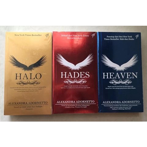 [INDONESIA] BUKU NOVEL HALO TRILOGI - HALO - HADES - HEAVEN - ALEXANDRA ADORNETTO [ORIGINAL]