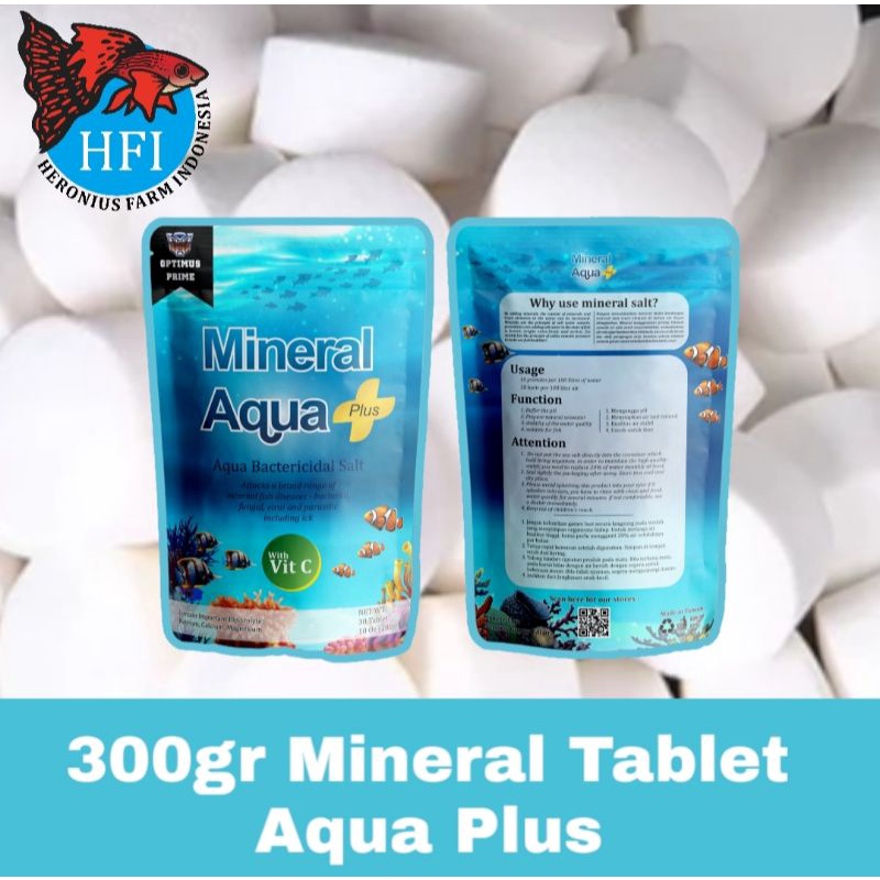 Garam Ikan/Mineral Tablet/Garam Laut/Ikan Mineral Tablet Aqua Plus Isi 30 Tablet/Artemia Tetas/Artem
